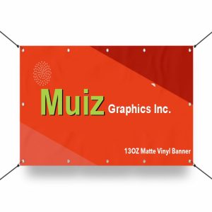 13oz matte vinyl banner