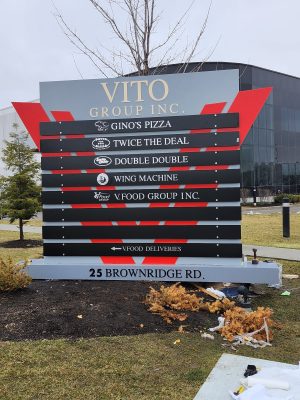 muizgraphics made pylon sign for VITO group