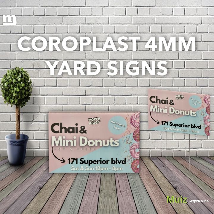 Coroplast 4mm, yard signs