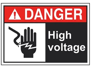 High Voltage-Sign