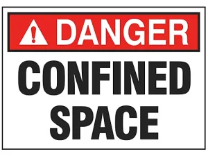 Confined Space -Sign