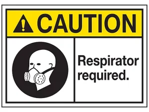 Respirator Required - Sign