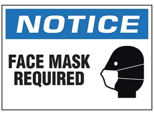 Face Mask Required -Sign