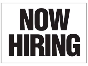 Now Hiring- Sign